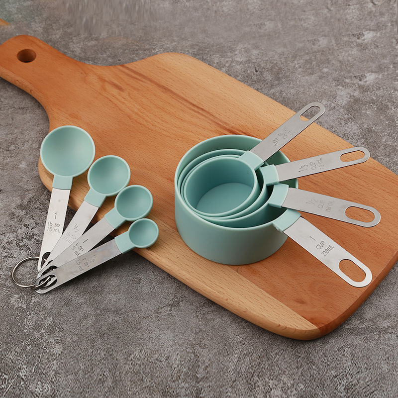 Camping Cooking Pan Set - 8PCS Measuring Cups Spoons Set For