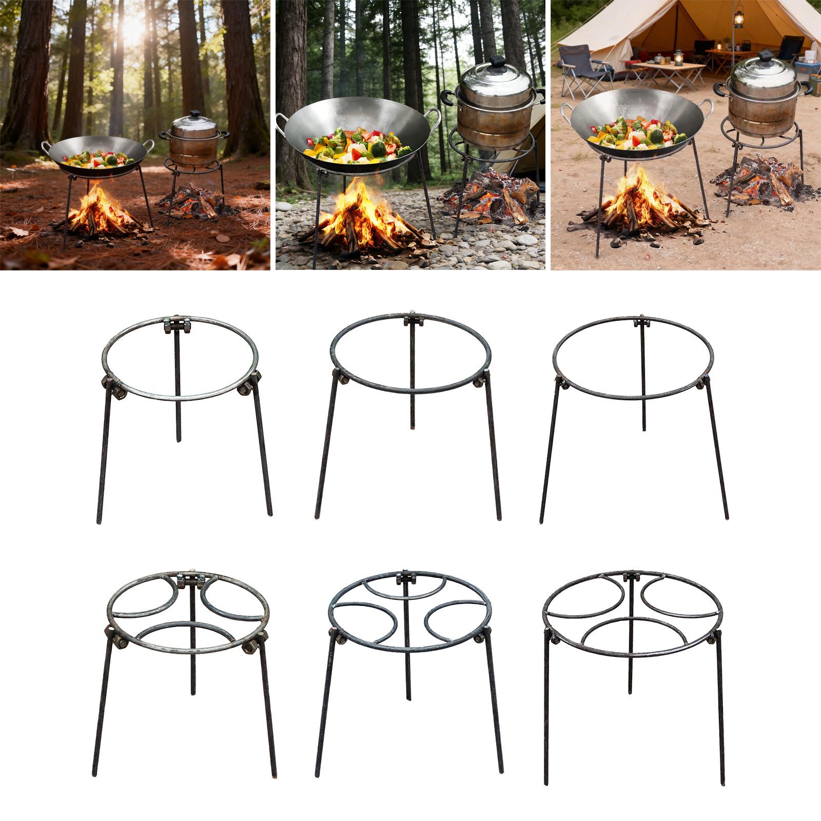 Camping Cooking Box - Campfire Tripod,Dutch Oven Multipurpose Woks Holder,Open