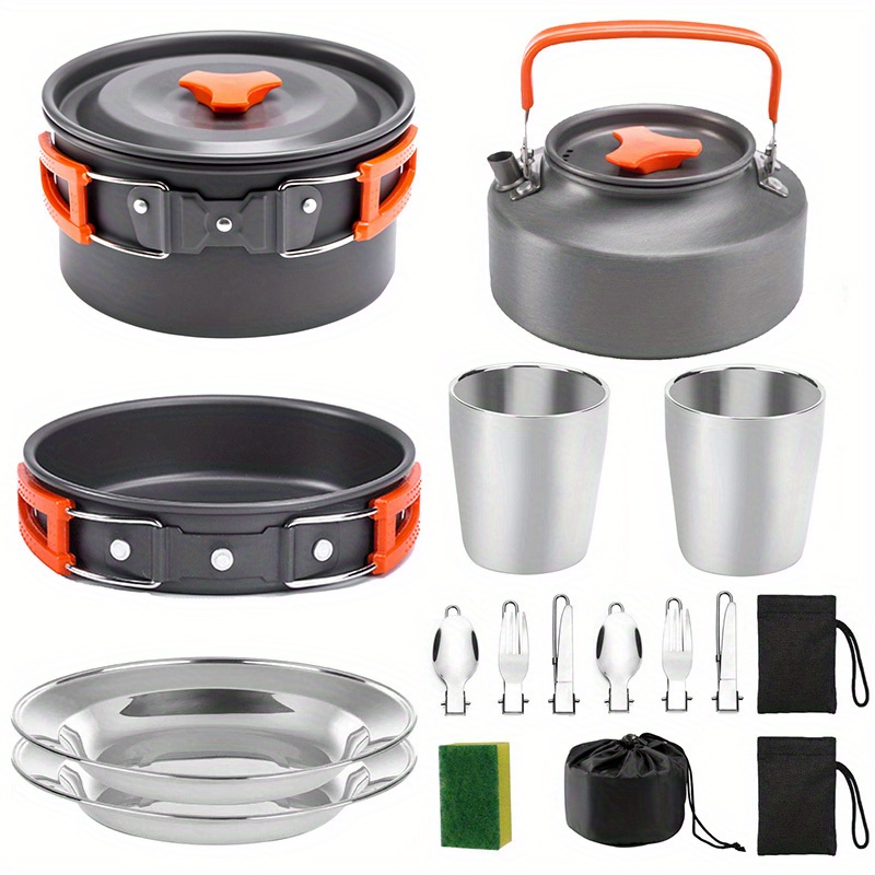 17pcs Camping Cookware Set, Po - Camping Cooking Pan Set recensie en prijs