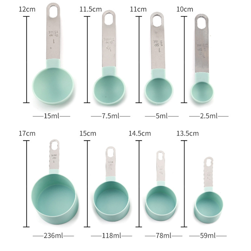8PCS Measuring Cups Spoons Set - Camping Cooking Pan Set recensie en prijs