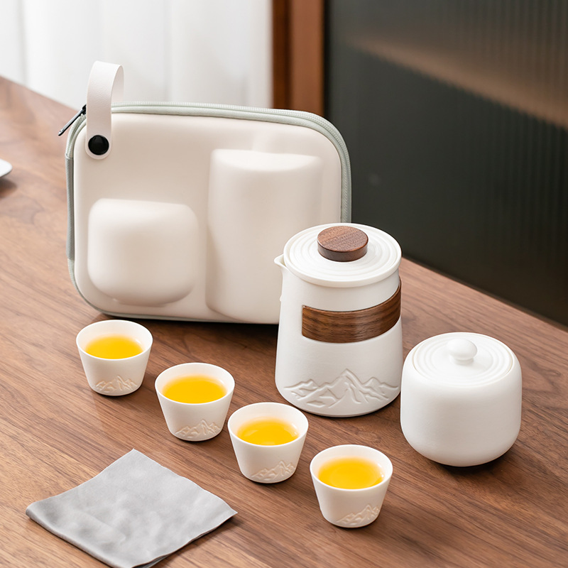 Ceramic Portable Travel Tea Se - Camping Cooking Pan Set recensie en prijs