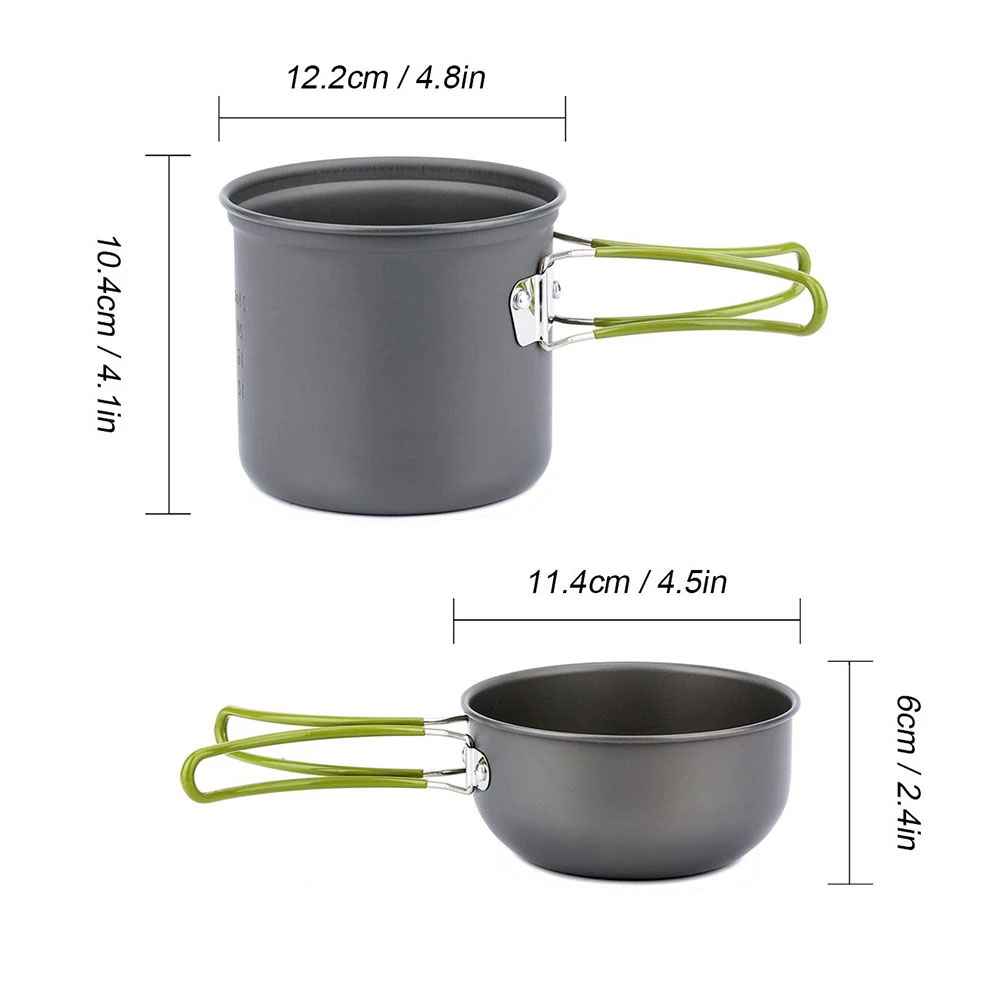 Camping Cookware Mess Kit Ultr - Camping Cooking Pan Set recensie en prijs