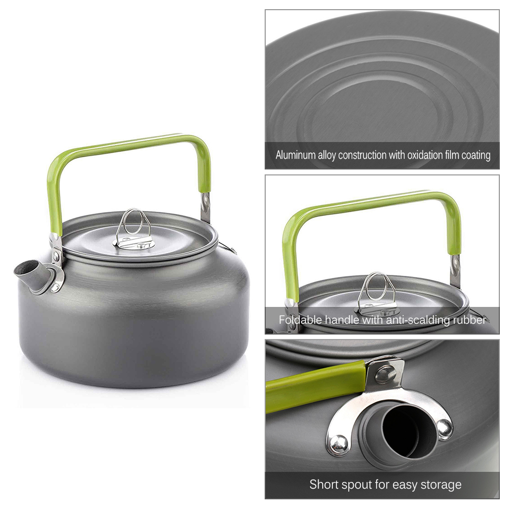 Portable Outdoor Water Kettle  - Camping Cooking Pan Set recensie en prijs