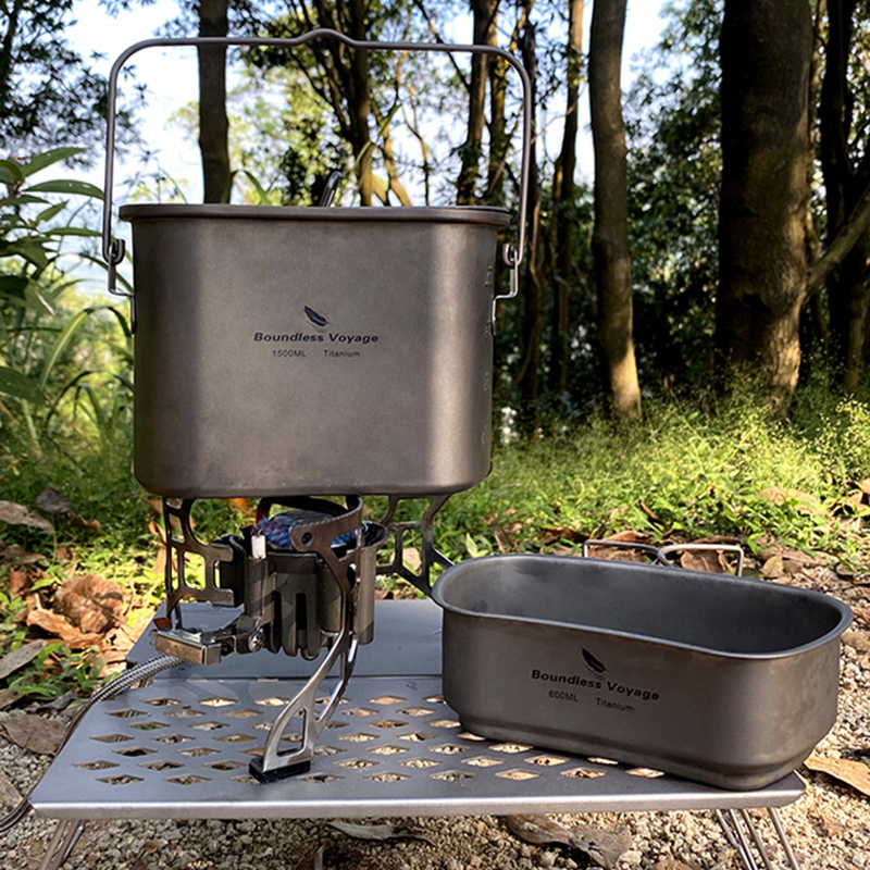 1.5L Outdoor Military Canteen  - Camping Cooking Box recensie en prijs