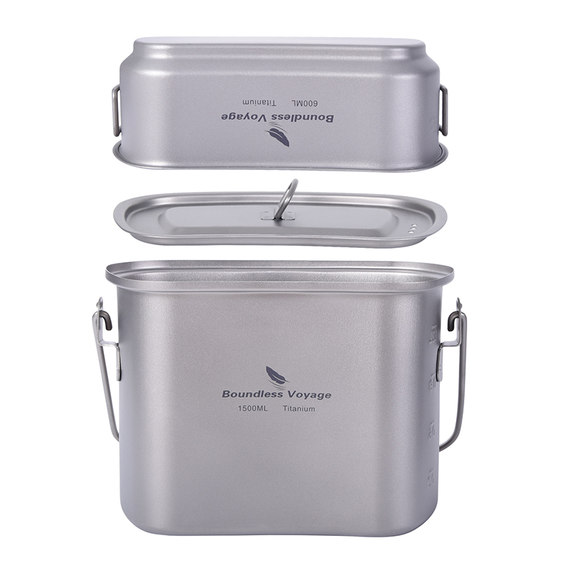 1.5L Outdoor Military Canteen  - Camping Cooking Box recensie en prijs