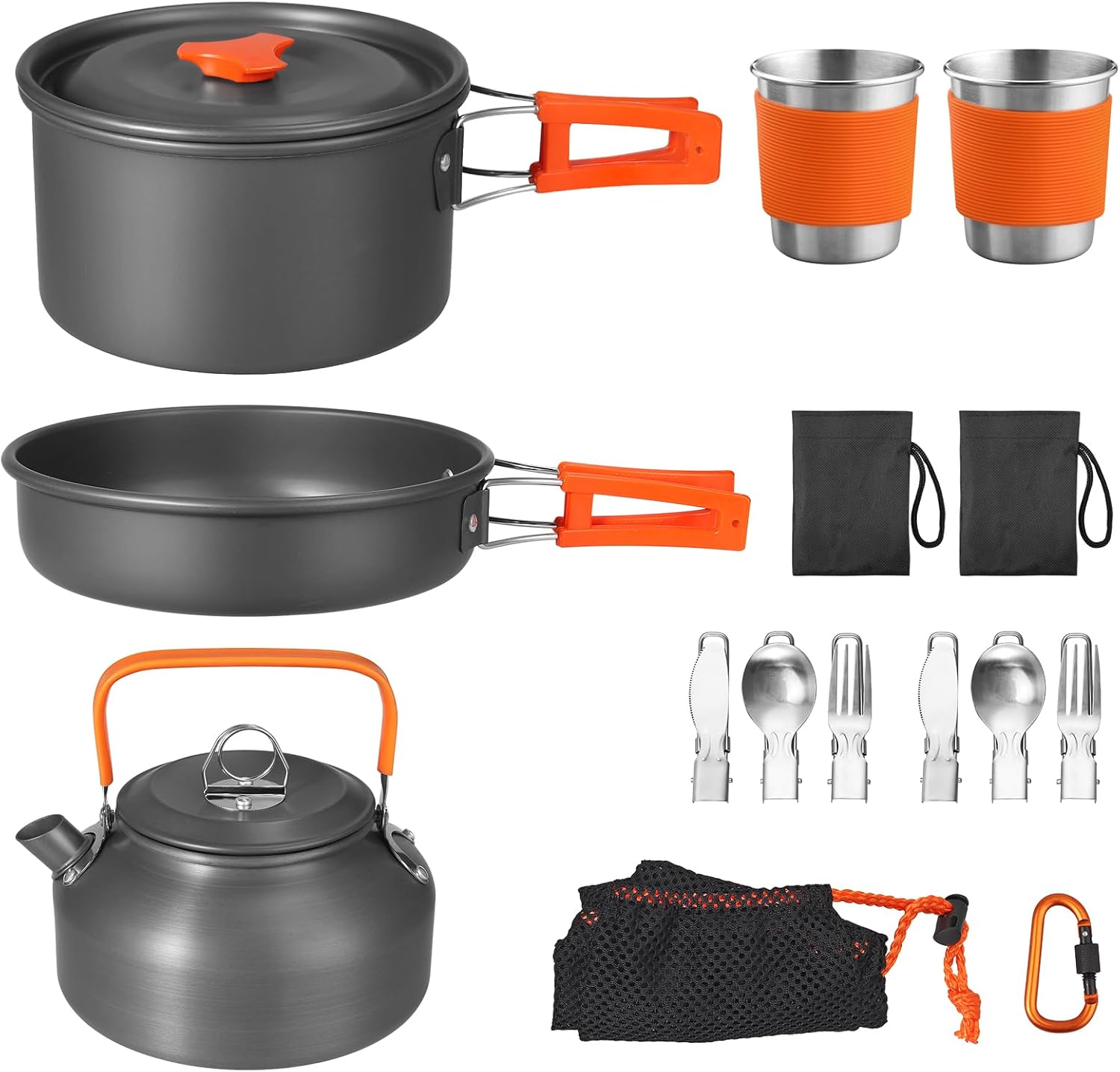 Non-Stick Camping Cookware Set - Camping Cooking Pan Set recensie en prijs