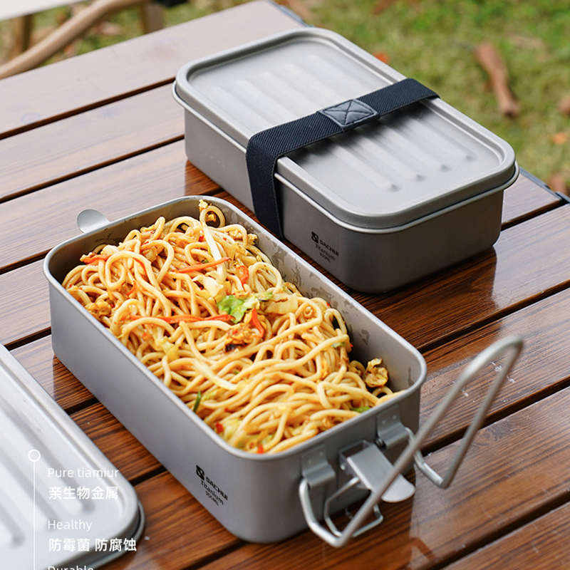 900ml Sealed Titanium Lunch Ca - Camping Cooking Box recensie en prijs