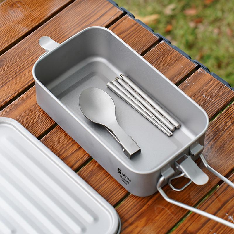 900ml Sealed Titanium Lunch Ca - Camping Cooking Box recensie en prijs