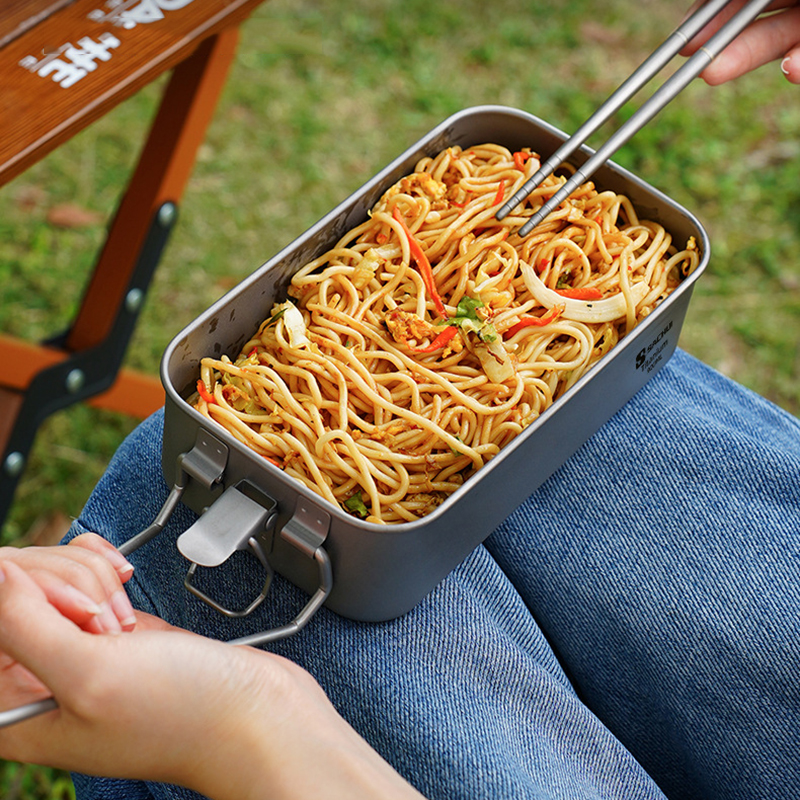 900ml Sealed Titanium Lunch Ca - Camping Cooking Box recensie en prijs