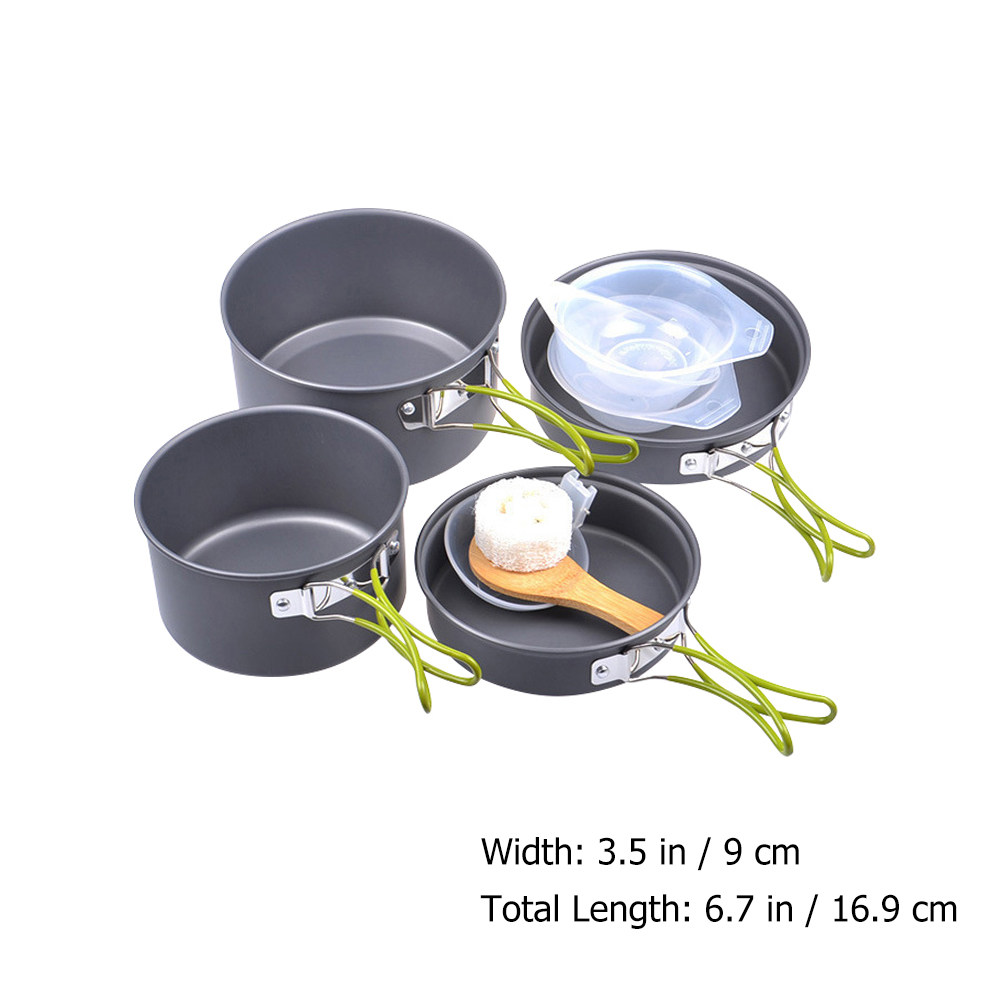 1Set Portable Camping Cookware - Camping Cooking Pan Set recensie en prijs