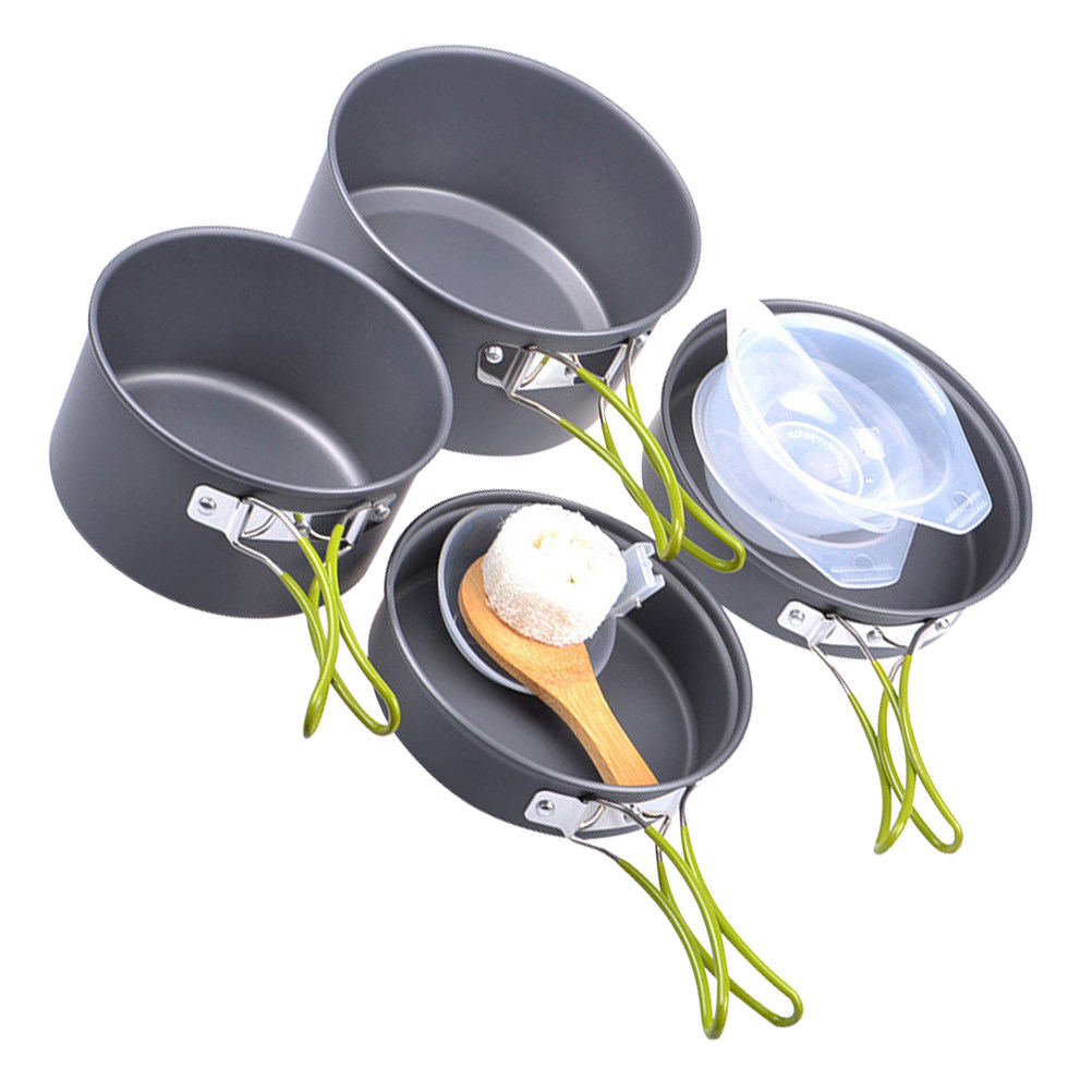 1Set Portable Camping Cookware - Camping Cooking Pan Set recensie en prijs