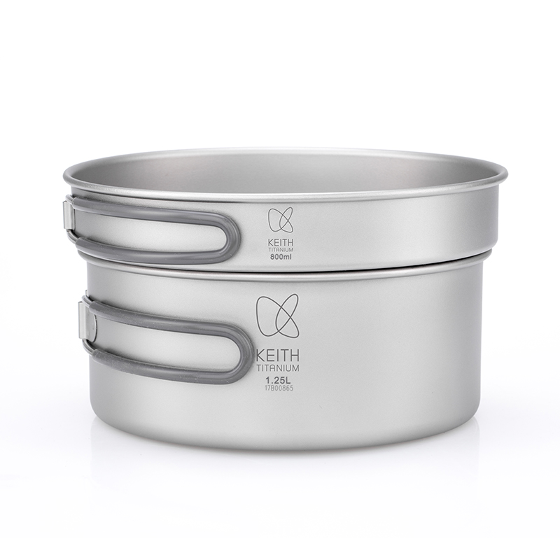 KEITH Pure Titanium 2-Piece Co - Camping Cooking Pan Set recensie en prijs