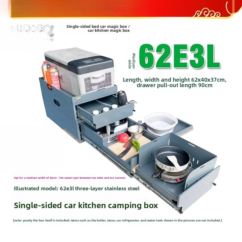 Portable Tailgate Kitchen & St - Camping Cooking Box recensie en prijs