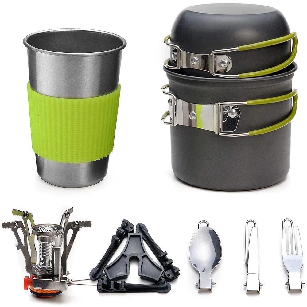 Camping Cookware Kit with Stov - Camping Cooking Pan Set recensie en prijs